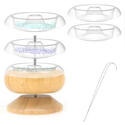 Bead Loader Beading Spinner Quickly Beading Bowl for DIY Seed Beads Waist Beads Bracelets Spin Beading Bowl Bead Spinner