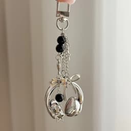 Christmas Phone Strap Red Apple Keychain Cute Gift for Women Girls Phone Accessories Bag Charm