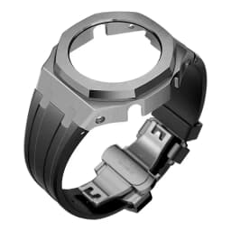 Mod Kit For Casioak GMAS2100 Stainless Steel metal Case Rubber Strap for Mod Kit GMA-S2100 4thGen Replacement shoc K Accessories