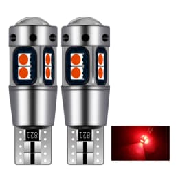 ASLENT 2PCS High Quality T10 W5W 168 192 Led Tail Light 3030 10smd 12V Car Led Auto Lamp CANBUS NO Error Car Marker Parking Bulb