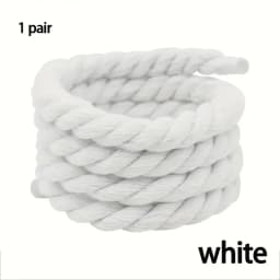 Handmade Braided Shoelaces - Durable and Thick Canvas Shoe Accessories for Lightweight Footwear
