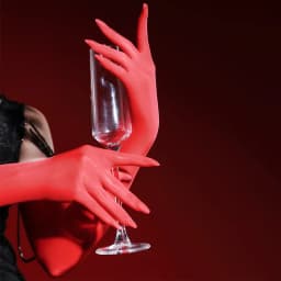 Women 40cm High Stretchy Smooth Tight Wet-Look Glossy Long Stockings Gloves Evening Bridal Prom Party Cosplay Stage Performance