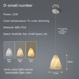 Modern Creative 3D Printing Ceiling Chandelier for living room Bedroom Bedside Restaurant Pendant Lights Dining Table Decor Lamp
