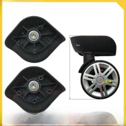 Universal Luggage Wheel Replacement Parts Quiet Universal Spinner Wheels Repair for Suitcase Password Box Shock Absorption