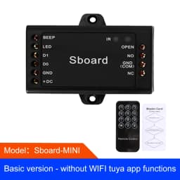 Sboard Mini Size Single Door 5G Wifi Tuya App Remote Control Access Control Panel Board 12V Wiegand 26~44 Bits Input 1000 User