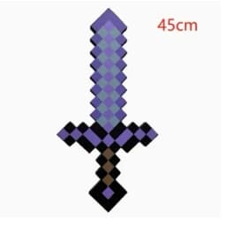 30~45cm Minecrafte Foam Sword Blue Purple Grey Axe MC Shovel Diamond Pickaxe Yellow Sword My World EVA Toy for Outdoor Cos Toys