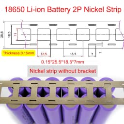 1M/2M Nickel Strip 2P Nickel Strips For 18650/21700 Lithium Battery Welding Tape Nickel Plated Belt