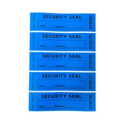100pcs blue tamper proof label sticker/(90x25mm) Tear off invalid warranty seal sticker unique serial number high security label