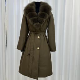 OFTBUY Duck Down Belted Slim Puffer Coat Winter Thick Warm Windproof Outerwear Real Fox Fur Collar Long Duck Down Jacket Women