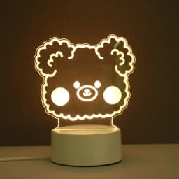 Heart Love Acrylic 3D Night Light USB DIY Kids Bedroom Night Lamp for Valentine's Day Decor Christmas Wedding Cute Gifts 2023