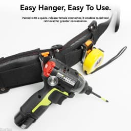 New Narrow Quick-hang Buckle with Bits Hook - for Tape Measure Electric Drill Modified Electrician
