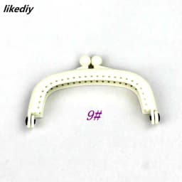 1 Piece Candy Color Arc Resin Plastic Purse Frame With Hole Kiss Clasp Lock DIY Bag Accessories