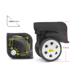 Luggage Replacement Wheels Fit for Diplomat Suitcase Rolling Casters Repair Accessories Travel Bag Repair Foot Wheels