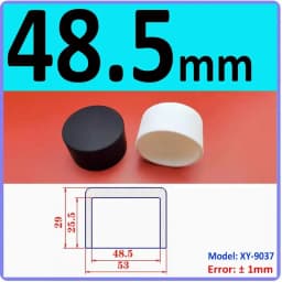 White Silicone Rubber Round End Cap Dust Seal Blanking End Stopper Protection Cover For Pipe Tube Furniture Pads 3mm-68.5mm