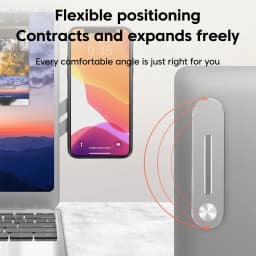 Invisible Foldable Magnetic Laptop Phone Holder Laptop Same Screen PhoneStand Computer Monitor Side Display Expansion Back Mount