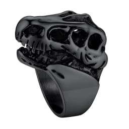 U7 Stainless Steel Big Rings for Man Bird Goat Octopus Shark Serpent Snake Bone Charm Size 7-14 Rock Punk Animal Skull Jewelry