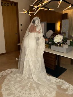 Booma Mermaid Off The Shoulder Lace Elegant Wedding Dresses Lace Appliques Brides Gown Custom Made 2025