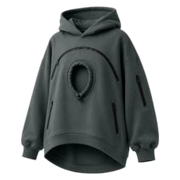 Personalized LOGO Customized Women's Hooded Pet Cat Pocket Casual Sweater Zipper Long Sleeve Hooded Fleece Top