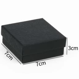 Square Jewelry Display Gifts Box Black Organizer Engagement for Ring Earring Brooch Necklace Bracelet Packaging Boxes