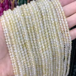 2 3 4MM Faceted Cubic Zirconia Rhinestone Multicolor Zircon Rondelle Spacer Loose Beads For Jewelry Making DIY Bracelet Necklace