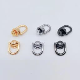 D Rings for Purse Making 4pcs Rotatable D Rings with Screws Purse Making Hardware Set Diy Leatherwork Craft Bag for Wallets
