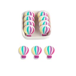 Kovict 5/10Pcs Silicone Beads Car Airplane Rainbow Rocket Bead For Jewelry Making DIY Keychain Necklace Bracelet Accessories