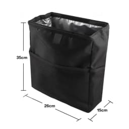 Waterproof Car Trash Can Foldable Large Capacity Hanging Car Trash Bin Rubbish Container Waste Organizer for Car Accessories