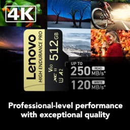 Lenovo 1TB Memory Card Micro SD Card Fast Read Storage SD Cards for Android Phone Dash Cam Digital Camera U3 V60 TF Card