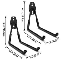 Heavy Duty Metal Hook Garage Organizer Wall Mount Anti-slip Bicycle Hanger Hooks Storage Hook For Ladders Garden Tool