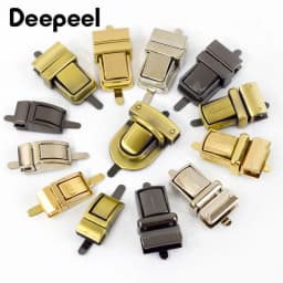 2/4Pcs Metal Bag Lock Buckles Twist Turn Lock Snap Clasp for Handbag Purse Closure Replacement Repair DIY Hardware Accessories