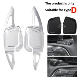 Aluminum Steering Wheel Paddle Shifter Extension For Audi A3(Type 8Y) 2019+ A1 A6(C8) A7 A8 S6 S7,2020+ A4/S4 (B9) S8 S4,2021+