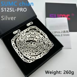 sumc 12 speed bike chain crescent chain road bike mountain bike chain 126 links ultra light bike chain for Shimano