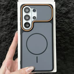 Luxury Dual Tone Matte Phone Case For Samsung Galaxy S26 S25 S24 S23 Ultra Plus For Magsafe Wireless Charge Cover
