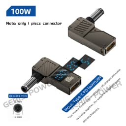 100W Type C Fast Charging Adapter Connector Dc Plug USB C to Universal Laptop Charger Converter for Lenovo Hp Dell Asus Acer