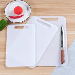New Plastic Cutting Board,Chopping Board Fruit Vegetable Food Grade PE,Thickened,Mildew Proof,Kitchen Accessories,White