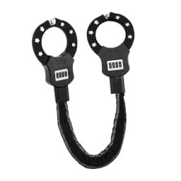 Security Locks Chain Link Handcuff Lock 93cm Lang E Scooter Lock with Combination Code w/ 3L Waterproof Bag Black