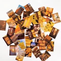 50 Sheets World Scenery Style Sticker Book Coated Paper Journal DIY Material Decoration Sticker Memo Pad Scrapbook Stationery