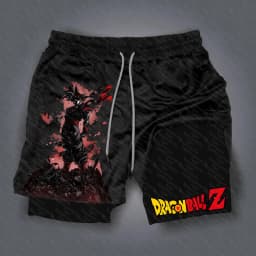 Solo Leveling 2026 New Hot Anime Red Cotton Shorts Men Women Orange Character Blue Glow Scouting Legion Text Black Lining 2025