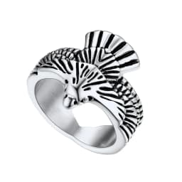U7 Stainless Steel Big Rings for Man Bird Goat Octopus Shark Serpent Snake Bone Charm Size 7-14 Rock Punk Animal Skull Jewelry