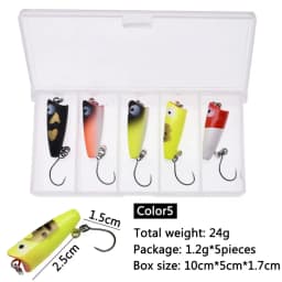 JYJ 1 box small hard fishing ABS plastic lure bait surface minnow sinking lure wobbler for bass perch bream fishing tackle