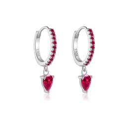 DPLAOPA 100% 925 Sterling Silver Water Drop Color Zircon Hoop Earrings 2024 Simple Advanced Fine Gift Jewelry For Women