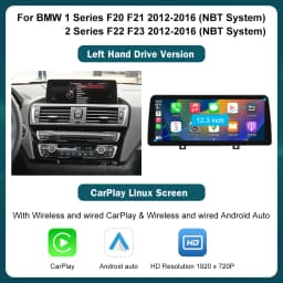12.3 Wireless CarPlay Android Auto Multimedia Linux Screen For BMW 1 2 3 4 Series F20 F21 F22 F30 F31 F32 F33 NBT OR EVO