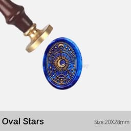 Sealing Wax Seal Stamp Oval Daisies Snowflake Bridge Plant Pattern Gift DIY Scrapbooking Supplies Handbook Brass Craft Stamps