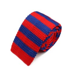 New 5.5cm Knitted Tie for Men and Women in Red Green Grey Striped Colorful Pattern Slim Fit Narrow Winter Tie Accessories Gift