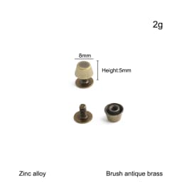 20/50/100PCS 8-15mm Metal Screwback Rivet Studs For Leather Craft Luggage Handbag Purse Bottom Protective Feet Nails Accessories