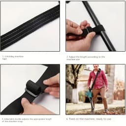 Adjustable Lawn Mower Backpack Straps Nylon Padded Belt Shoulder Strap Harness For Brush Cutter Trimmer Brush Cutter Accessories