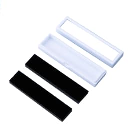 Wholesale Gem Stone Display Sponge Holder Box Jewelry Beads Container Loosing Diamond Storage Case Long Gems Box With Glass Lid
