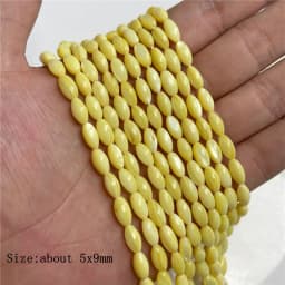 15X6mm Long Stripe Shell Beads Point Stick Mother of Pearl Shell Slice Loose Beads for DIY Making Jewelry Necklace Accessories