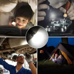 P13.5S E10 BA9S Base 5W LED Upgrade Bulbs White Maglite Flashlight 6500K 3W DC6V-24V Replacement Bulbs Torches Work Lamp