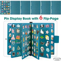 Felt Brooch Pin Display Storage Book DIY Badge Charms Organizer Booklet Badges Chest Souvenir Album Pin Holder Collection Gift